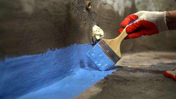 Commercial Waterproofing project at a Muskegon, MI business property by SJ Waterproofing Pros